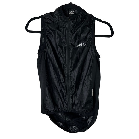 DHB Cycle Apparel Black Bike Vest Jersey Womens 10 Sleeveless Full Zip High Neck - Picture 9 of 9